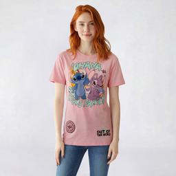 Juniors Disney Stitch And Angel Ohana Family Tee