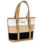London Fog River Woven Embossed Tote - Tri Color - image 2