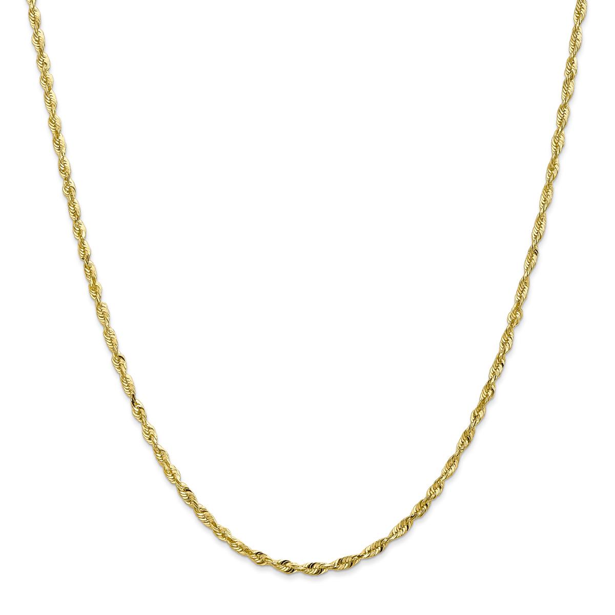 Gold Classics™ 10kt. 2.50mm 24in. Extra-Light Rope Chain