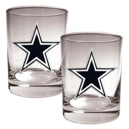 NFL Dallas Cowboys 2pc. 14oz. Rocks Glass Set