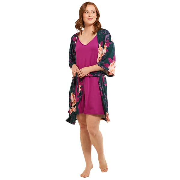 Womens Linea Donatella Lilac & London Maxime Chemise/Kimono Set