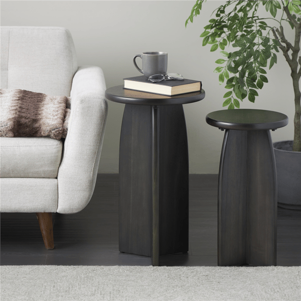 9th & Pike® Traditional Black Wood Accent Table Set