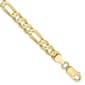 Mens Gold Classics&#8482;10kt. 6mm 8in. Concave Figaro Chain Bracelet - image 2