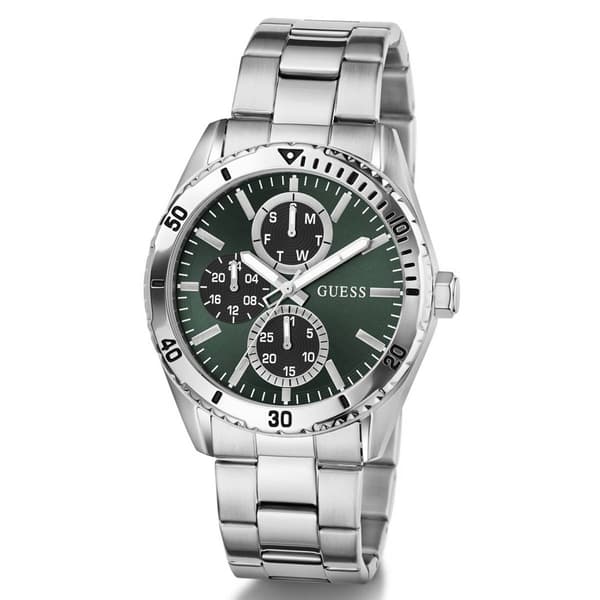 Mens Guess Green Multi-Function Dial Watch - GW1061G1