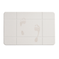 VCNY Home White Carved Grid Diatomite Stone Bath Mat - image 4