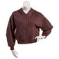 Juniors Pink Rose Fleece Wash Barrel Sleeve Boxy Zip Hoodie - image 1
