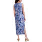 Womens Stella Parker Sleeveless Tropical Leaf UPF Midi Dress - image 3