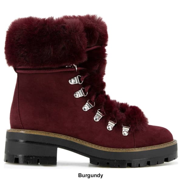 Womens Esprit Kinsley Fur Collar Ankle Boots