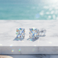 Saffron 1/2ctw. Moissanite Stud Earring - image 9