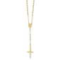 Gold Classics&#40;tm&#41; Diamond Cut Beaded Rosary Y-Necklace - image 1