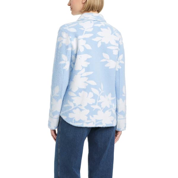 Womens Vince Camuto Single Breasted Short Stretch Knit Coat