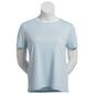 Petite Hasting & Smith Short Sleeve Solid Round Neck Tee - image 1
