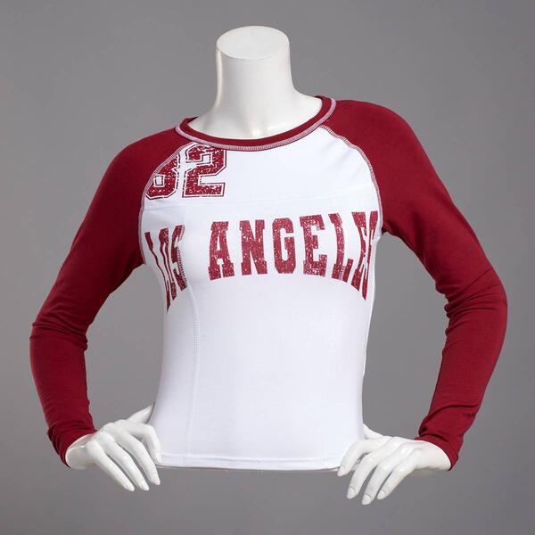 Juniors Madden Girl West Coast Graphic Baseball Tee - image 