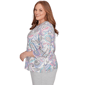 Plus Size Alfred Dunner Casual Vibe Pleat Neck Paisley Blouse - image 4