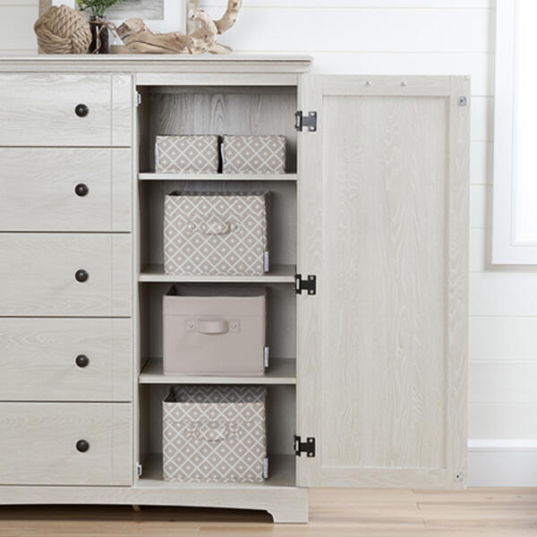 South Shore Avilla Door Chest with 5 Drawers