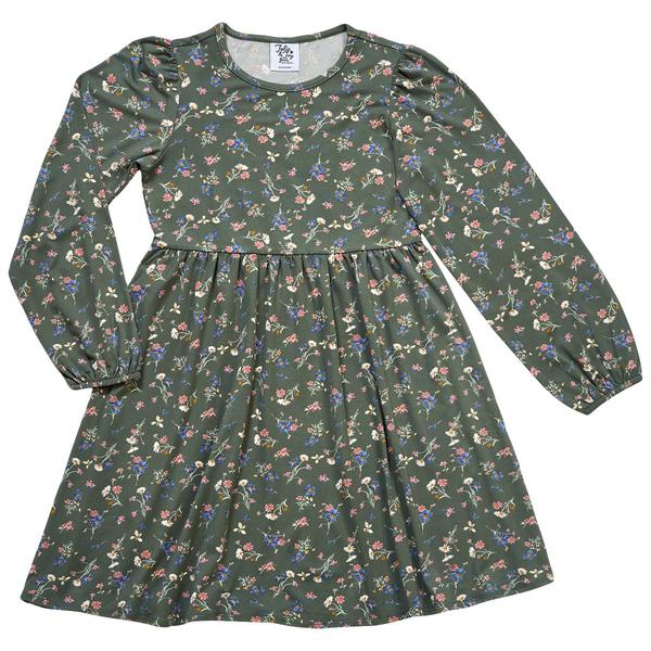 Girls (4-6x) Jolie & Joy Forest Floral Puff Sleeve Yummy Dress