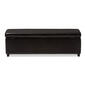Baxton Studio Full Leather Storage Bench Ottoman - image 8
