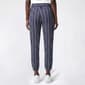 Petite Robert Louis Pull On Tie Waist Stripe Silky Knit Jogger - image 2