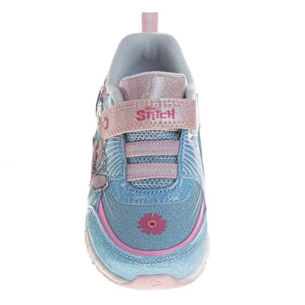 Little Girls Disney Stitch and Angel Light Up Fashion Sneakers.