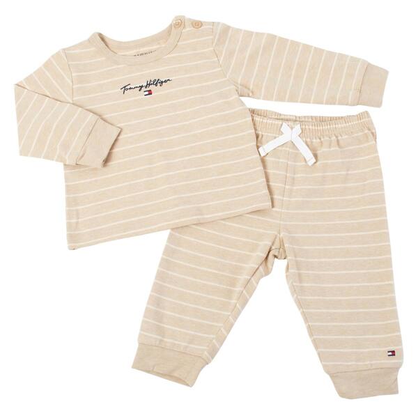 Baby Boy &#40;0-9M&#41; Tommy Hilfiger Knit Pants Set - image 