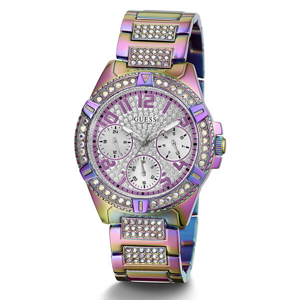 Womens Guess Silver/Purple Dial Watch - GW0044L1