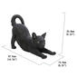 Hi-Line Gift Black Cat Stretching Garden Statue - image 6