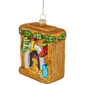 Northlight Bronze Glittered Fireplace Glass Christmas Ornament - image 3