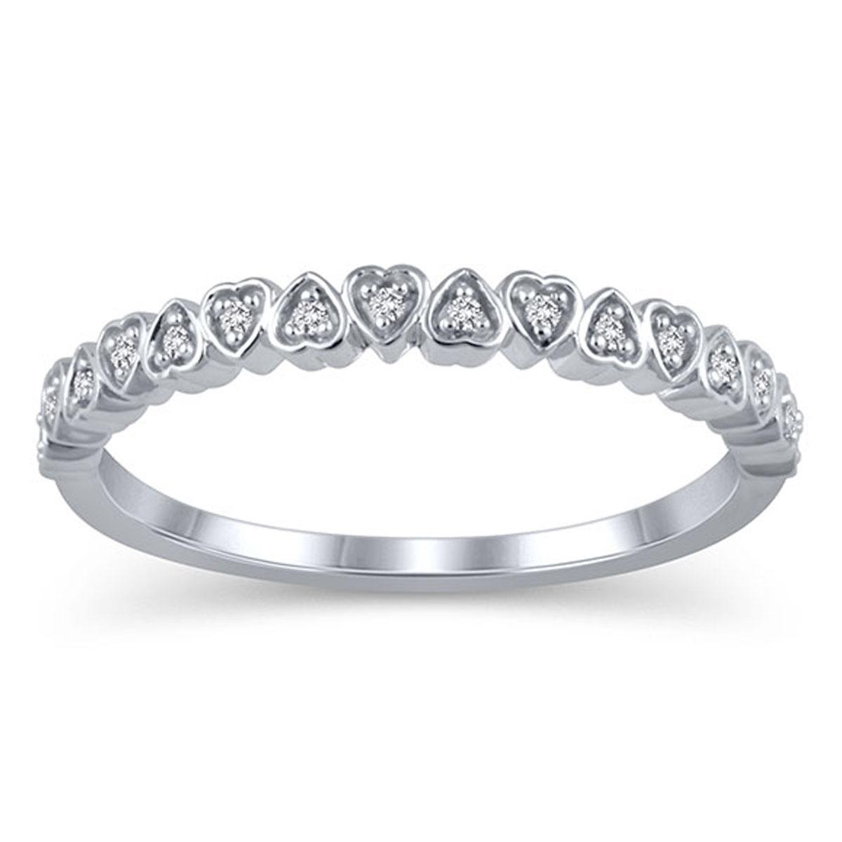 Endless Affection™ 10kt. White Gold Heart Shaped Promise...