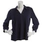 Womens Adrianna Papell 3/4 Sleeve Spread Collar Pintuck Blouse - image 2