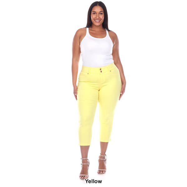 Plus Size White Mark Capri Jeans