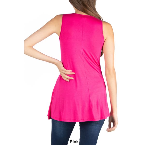 Womens 24/7 Comfort Apparel Sleeveless Scoop Neck Tunic