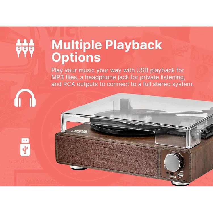 Victor Amherst Dual Bluetooth Turntable