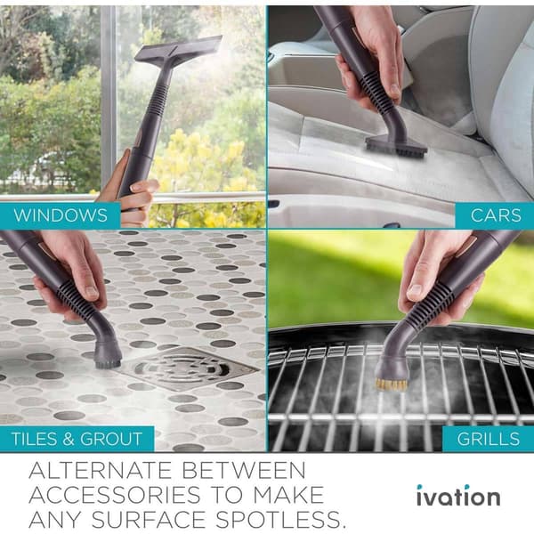 Ivation Multipurpose Cleaner Steamer w/ 18 Accessories