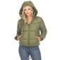 Womens White Mark Zip Hooded Bomber Puffer Jacket - image 9