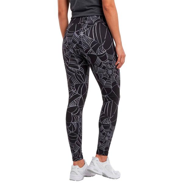 Womens  Runway Ready Spider Webs Halloween Leggings