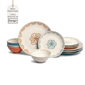 Sango Siterra Glazed Garden 12pc. Floral Dinnerware - Set for 4 - image 1