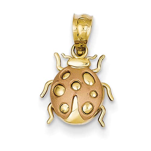 Gold Classics™ 14kt. Two-Tone Lady Bug Pendant