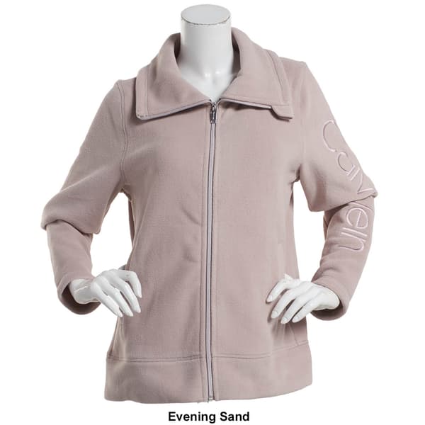Womens Calvin Klein Performance Tech Fleece Zip Front Jacket