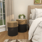9th & Pike® Bohemian Black Wood Accent Table Set - image 7