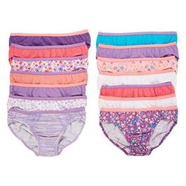 Girls Hanes(R) Ultimate(R) 14pk. Underwear - Purple/Multi
