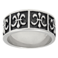Mens Lynx Antique Finish Fleur De Lis Ring  Stainless Steel Ring - image 9