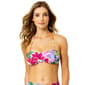 Womens Anne Cole Mod Tropical Bandeau Bra With Removable Straps - image 1