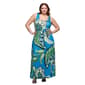 Plus Size 24/7 Comfort Apparel Blue Paisley Sleeveless Maxi Dress - image 2