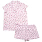 Womens Laura Ashley Strawberry Stripe Ruffle Boxer Pajama Set - image 2