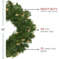 Northlight 12in. Pre-Lit Deluxe Windsor Pine Christmas Wreath - image 4