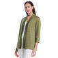 Womens Rafaella® 3/4 Sleeve Textured Knit Cardigan - image 1