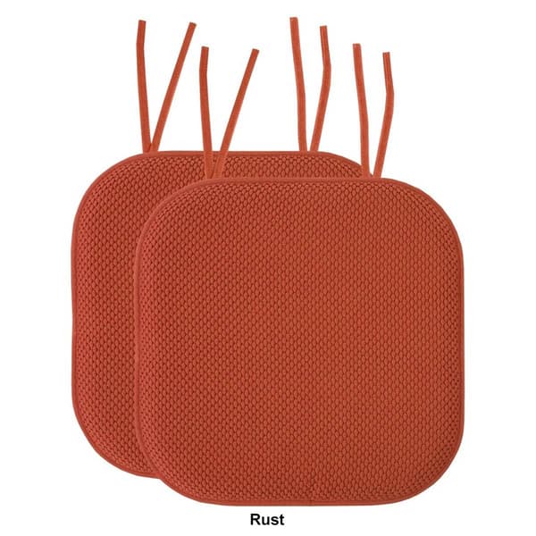 Sweet Home Collection Honeycomb Memory Foam Chair Pads w/ Ties