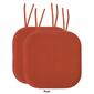 Sweet Home Collection Honeycomb Memory Foam Chair Pads w/ Ties - image 19