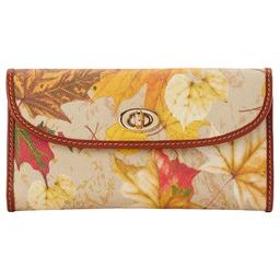 Womens Dooney & Bourke Maple Leaf Continental Wallet - Sand