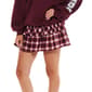 Juniors No Comment Plaid Ruffle Mini Skort - image 1